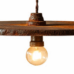 Cargar imagen en el visor de la Galería, Iron pendant light canopy cord and textured surface detail