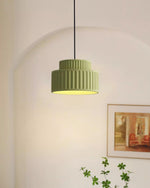 Charger l&#39;image dans la visionneuse de galerie, Lampe suspendue en résine de style nordique traditionnel orange câblée
