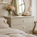 Load image into Gallery viewer, Pearl white cabinet knobs in a bedroom setting