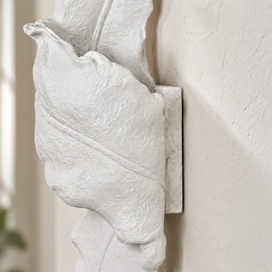 Wabi-Sabi Sculptural Resin Disc Wall Sconce