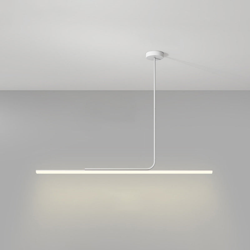 Lustre de salle à manger décoratif contemporain avec interrupteur à bouton-poussoir et peinture blanche