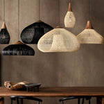 Bild in Gallery-Viewer laden, Woven Rattan Wood Plug-In Pendant Light