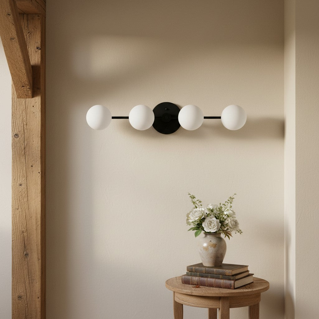 Glorica Glass Long Vanity Light - Modern Minimalist Wall Sconce Design