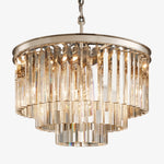 Load image into Gallery viewer, Aurevon Crystal Prism Metal Frame Modern Ceiling Chandelier for Home and Hotel