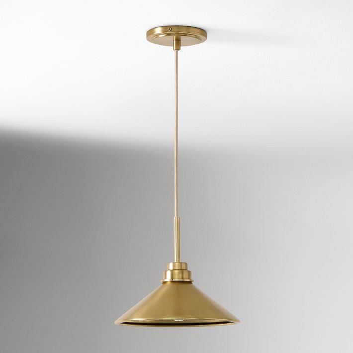 Aurenza Modern Farmhouse  Cone Pendant Light – Dimmable Kitchen and Entryway Lighting