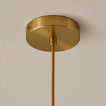 Bild in Gallery-Viewer laden, Nacrelith Capiz Shell Cylinder Brass Pendant Light - Nordic Bedroom Lighting