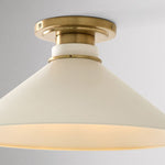 Cargar imagen en el visor de la Galería, Aurenza Flush Mount: Lámpara de techo rústica con un diseño sencillo y elegante

