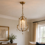 Load image into Gallery viewer, French Country Crystal Bell Pendant Light