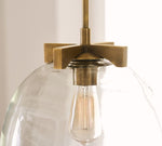 Load image into Gallery viewer, Auria Glass Dome Pendant Light – Clear Glass Elegance For Any Space
