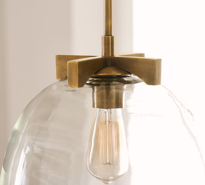 Auria Glass Dome Pendant Light – Clear Glass Elegance For Any Space