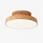 Load image into Gallery viewer, Natural wood ribbed ceiling fan light