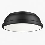 Charger l'image dans la visionneuse de galerie, Metal Flush Mount Ceiling Fixture with Frosted Diffuser