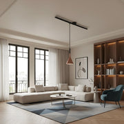 Luz colgante giratoria Axitra para riel de techo – Riel ajustable elegante para luces colgantes contemporáneas N21