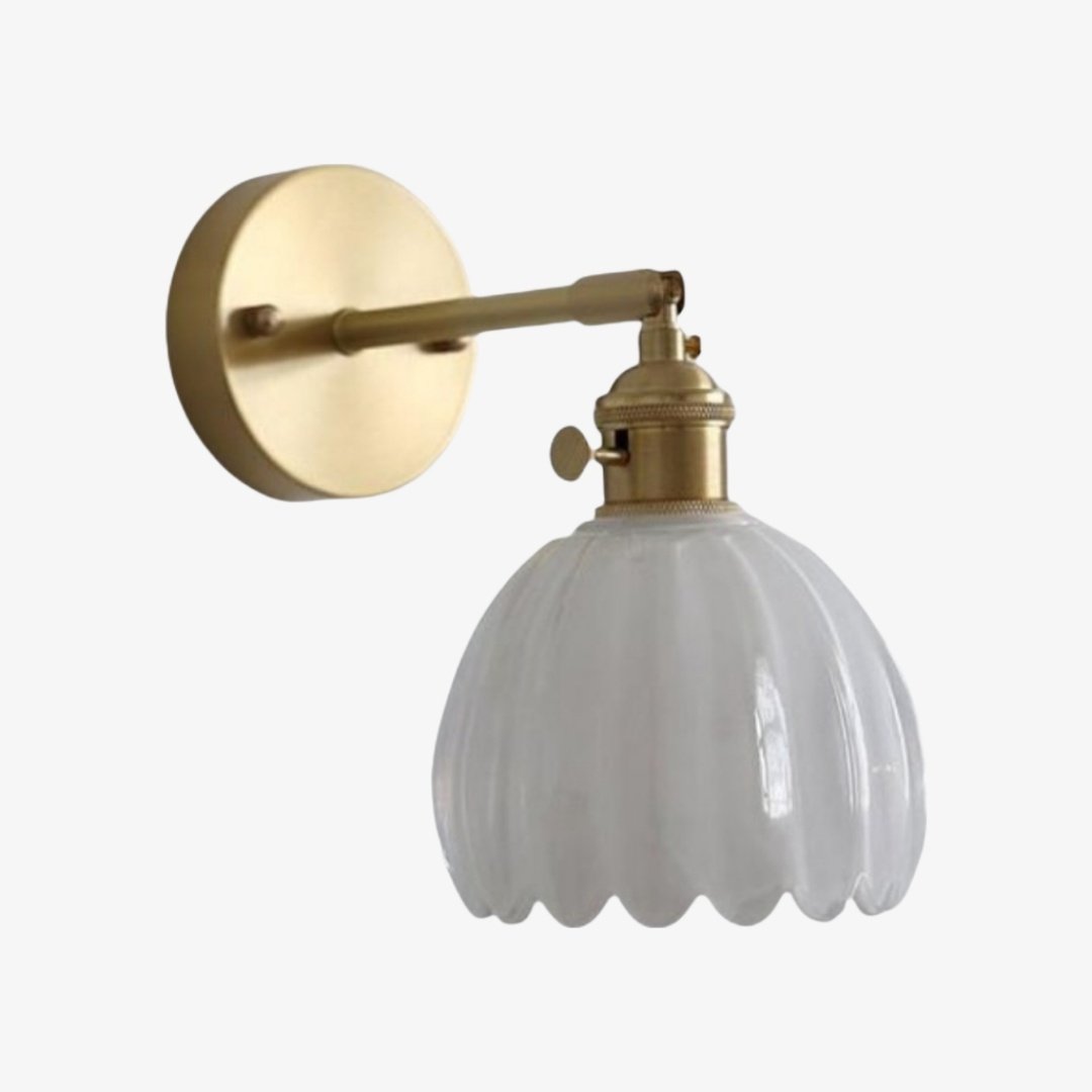 Aplique de Pared Floral Tulipán Blossix – Lámpara de Pared Moderna con Base de Metal para Iluminación Interior del Hogar N64