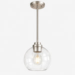 Charger l'image dans la visionneuse de galerie, Modern Clear Glass Pendant Light for Kitchen Island and Foyer