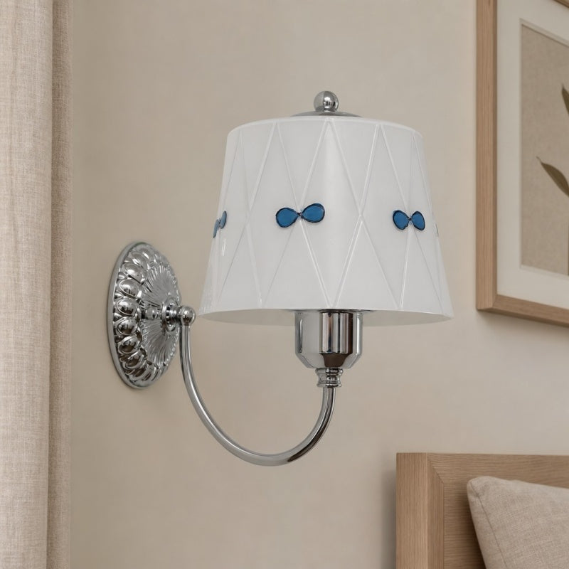 Billa Bow Knot Glass Wall Lamp – Vintage Artistic Design for Bedroom Hallway