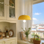 Load image into Gallery viewer, Ceramic Pendant Light with Sculptural Gloss Shade