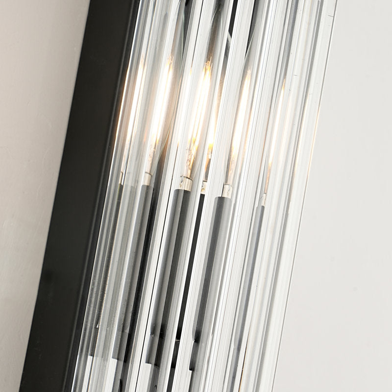 Bravira Gerippte Zylindrische Glas-Wandlampe – Moderne Nordische Wandleuchte für Flur und Wohnraum U03