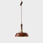 Load image into Gallery viewer, Single Pendant Vintage Brown Leather Shade Dia. 30 cm / 11.8 in