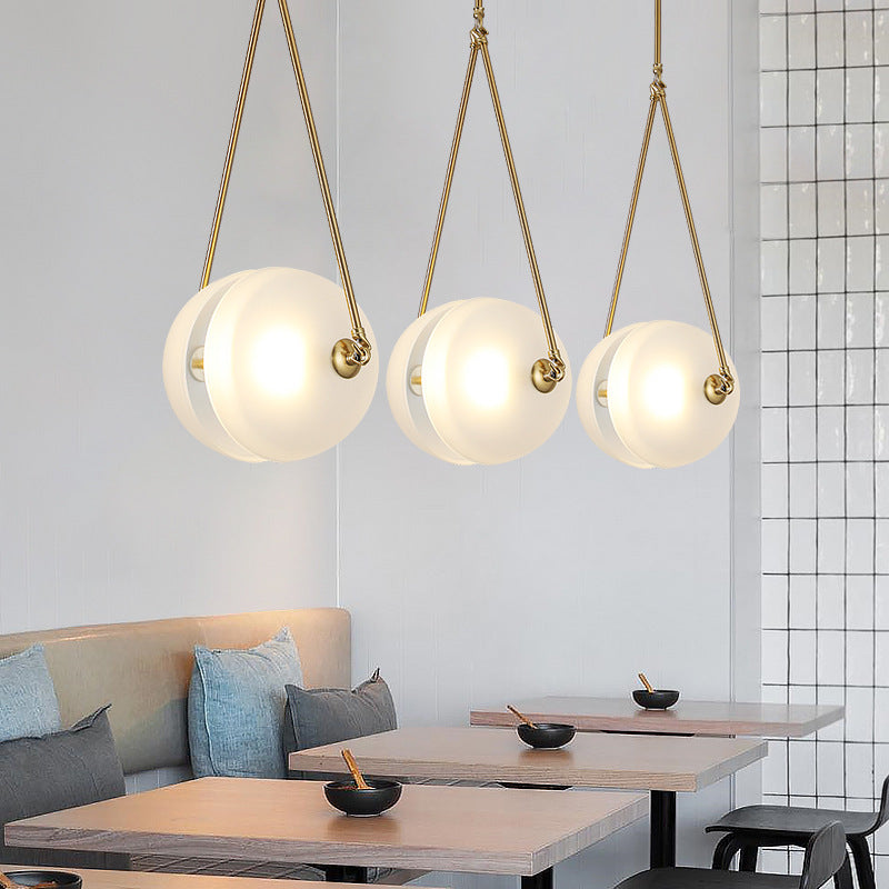 Suspension moderne en verre nordique Éclat