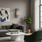 Load image into Gallery viewer, Classic Beckman Vintage Wall Sconce - Steel &amp; Glass Linear Design
