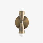 Cargar imagen en el visor de la Galería, Pyralis Cone Linear Statement Wall Sconce - Modern Two Light Fixture
