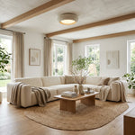 Charger l'image dans la visionneuse de galerie, Luminaire de plafond en béton minimaliste Monocem – Applique encastrée élégante pour salon