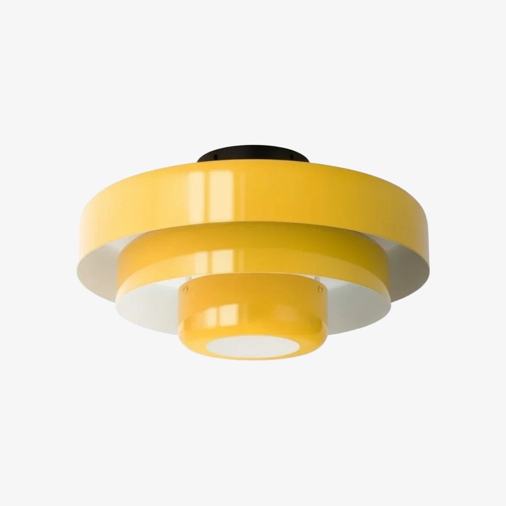 Veleora dreistufige skulpturale Deckenlampe im Bauhaus-Stil für Wohnzimmer und Schlafzimmer