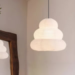 Bild in Gallery-Viewer laden, Beige Mulberry Paper Swag Pendant Light