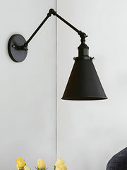 Swing Arm Bedroom Wall Lights - Industrial Swing Arm Lamp Adjustable Wall Sconce