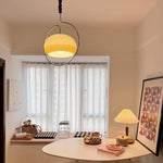 Load image into Gallery viewer, Rounded Glass Chrome Swag Pendant Light