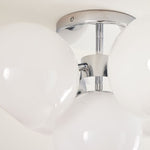 Load image into Gallery viewer, Glass Globe Flush Mount Light - Elegant Modern 5 Globe Ceiling Light

