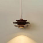Load image into Gallery viewer, Layered Wood Plug-In Swag Pendant
