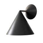 Cargar imagen en el visor de la Galería, Aplique de pared cónico de metal Brivana: aplique de pared moderno para exteriores con pantalla cónica
