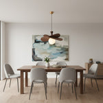 Charger l'image dans la visionneuse de galerie, Suspension Orrise Petal - Métal et bois modernes pour salons et salles à manger