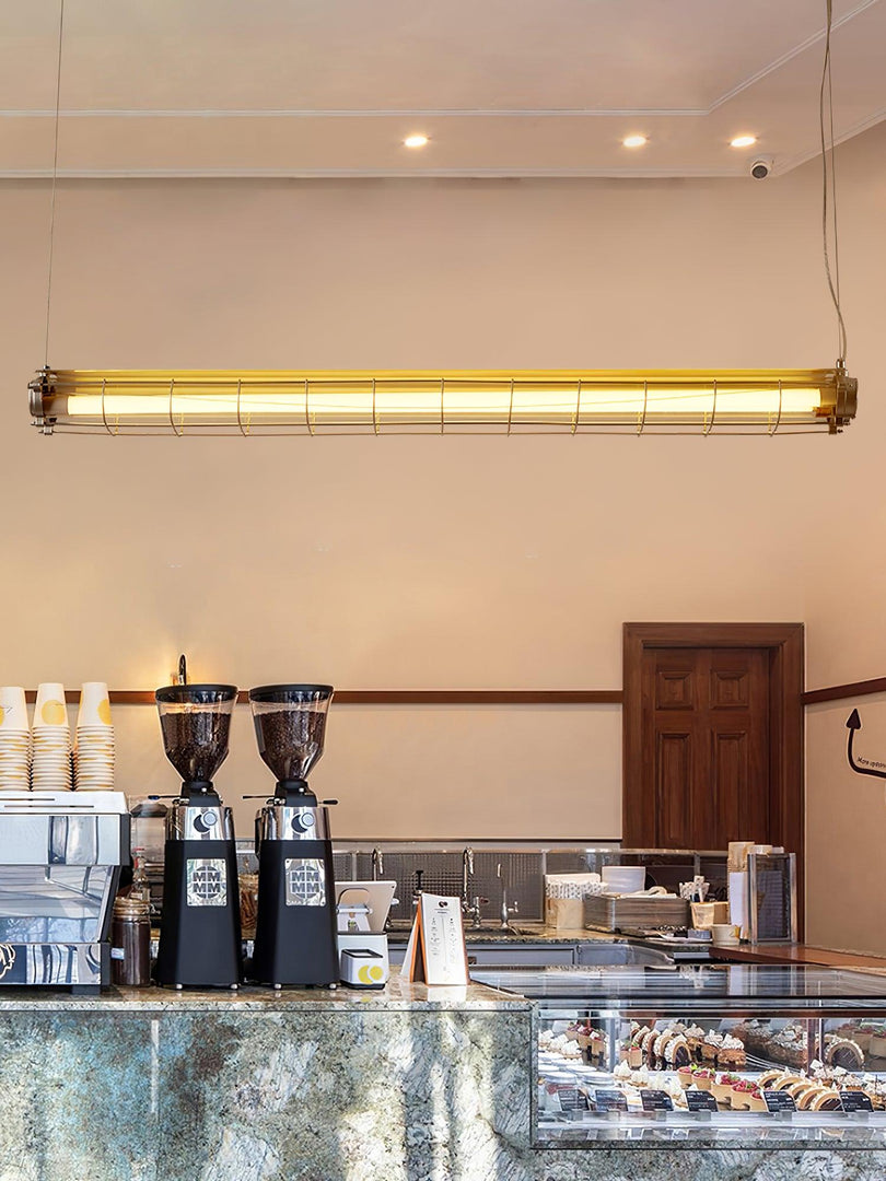 Driscoll Minimalist Linear Chandelier for Modern Living Spaces