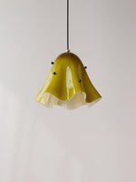 Load image into Gallery viewer, Undulating Glass Flower Plug-In Swag Pendant