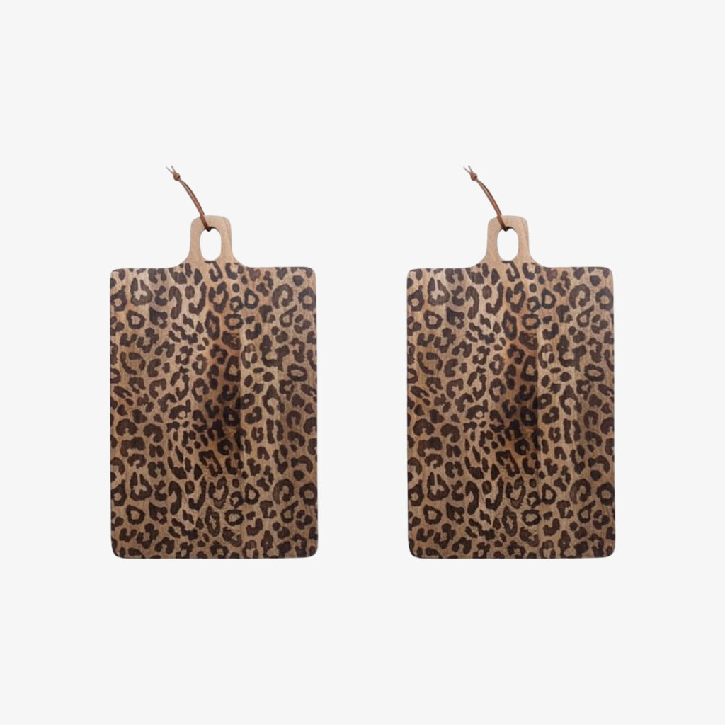 Leopard Solid Sapele Wood Board - Functional Dining Accessory for Kitchen