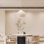 Load image into Gallery viewer, Ethereal Bloom French Floral Pleated Fabric Pendant Light
