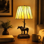 Charger l'image dans la visionneuse de galerie, Tiffany-style stained glass table lamp product image