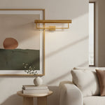 Bild in Gallery-Viewer laden, Aurix Bilderleuchte – Schlankes, schmales Design Wandleuchte Metallfinish für Wohnzimmer &amp; Galerien