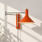 Bild in Gallery-Viewer laden, Cone Swing Arm Plug-in Wall Sconce — Orange SKU