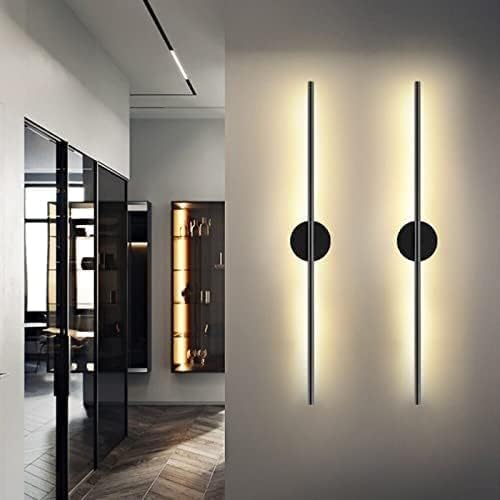 Lámpara de Pared Moderna de Aluminio Negro