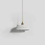 Bild in Gallery-Viewer laden, Woven Ceramic Brass Swag Pendant Light