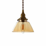 Cargar imagen en el visor de la Galería, Amber smooth glass pendant