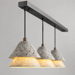 Bild in Gallery-Viewer laden, Grey Stone Pendant Light with Paper Diffuser