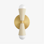 Cargar imagen en el visor de la Galería, Pyralis Cone Linear Statement Wall Sconce - Modern Two Light Fixture
