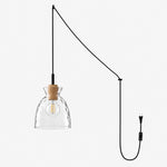 Load image into Gallery viewer, Sculptural Ripple Glass Pendant Lamp