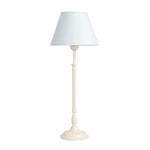 Load image into Gallery viewer, Light blue fabric shade French country metal table lamp