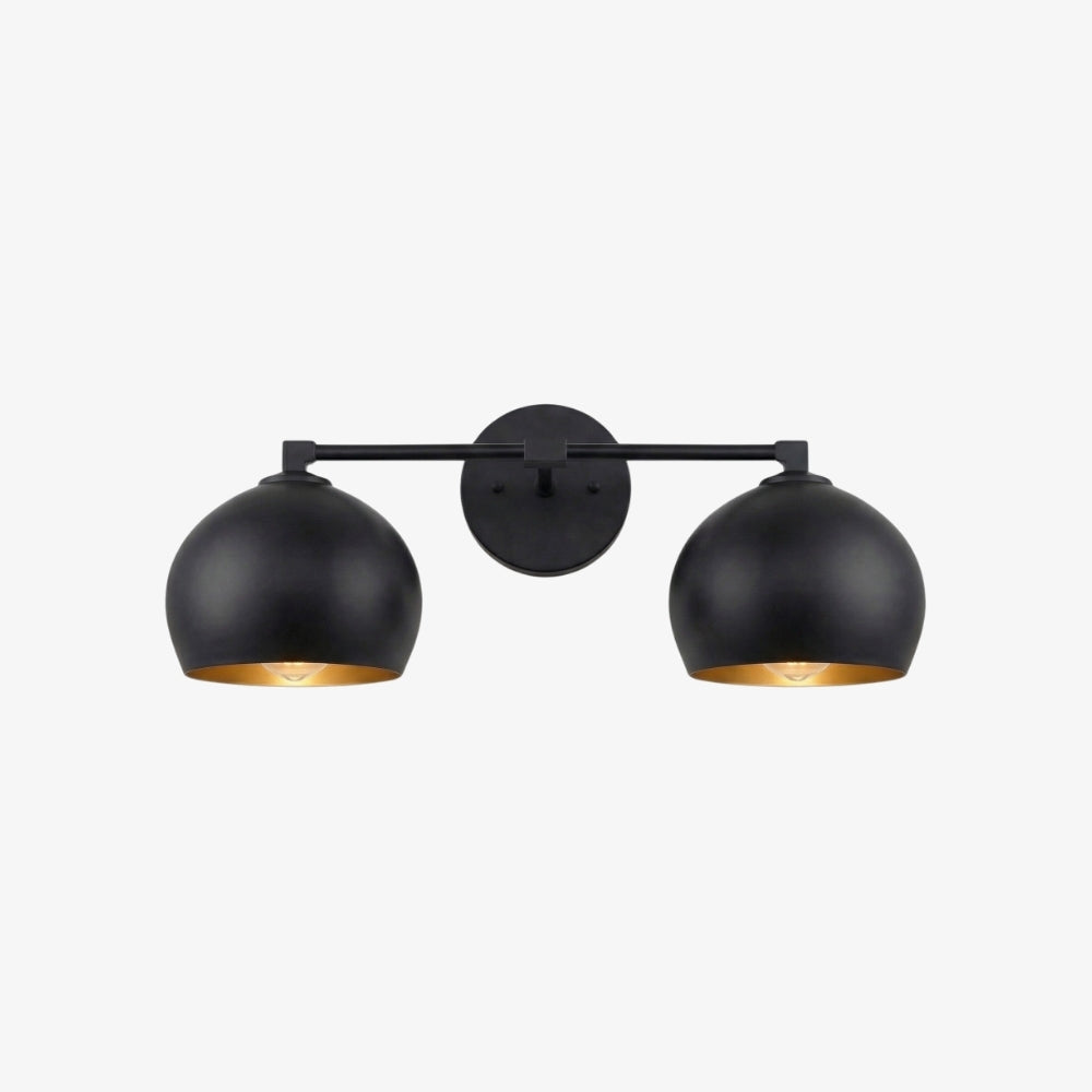Auruca Globe Wall Light Bellflower Inspired Shape - Minimalist Metal Glass Sconce for Living Room